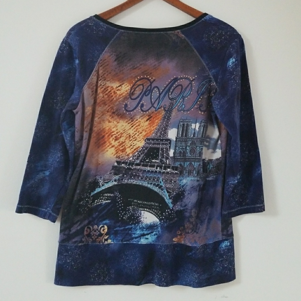 Onque  Casuals Paris 3/4 sleeve top